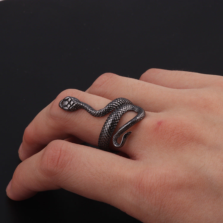 Snake Ring Snake-shaped Punk Style Jewelry