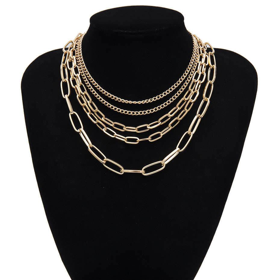 Punk multilayer necklace