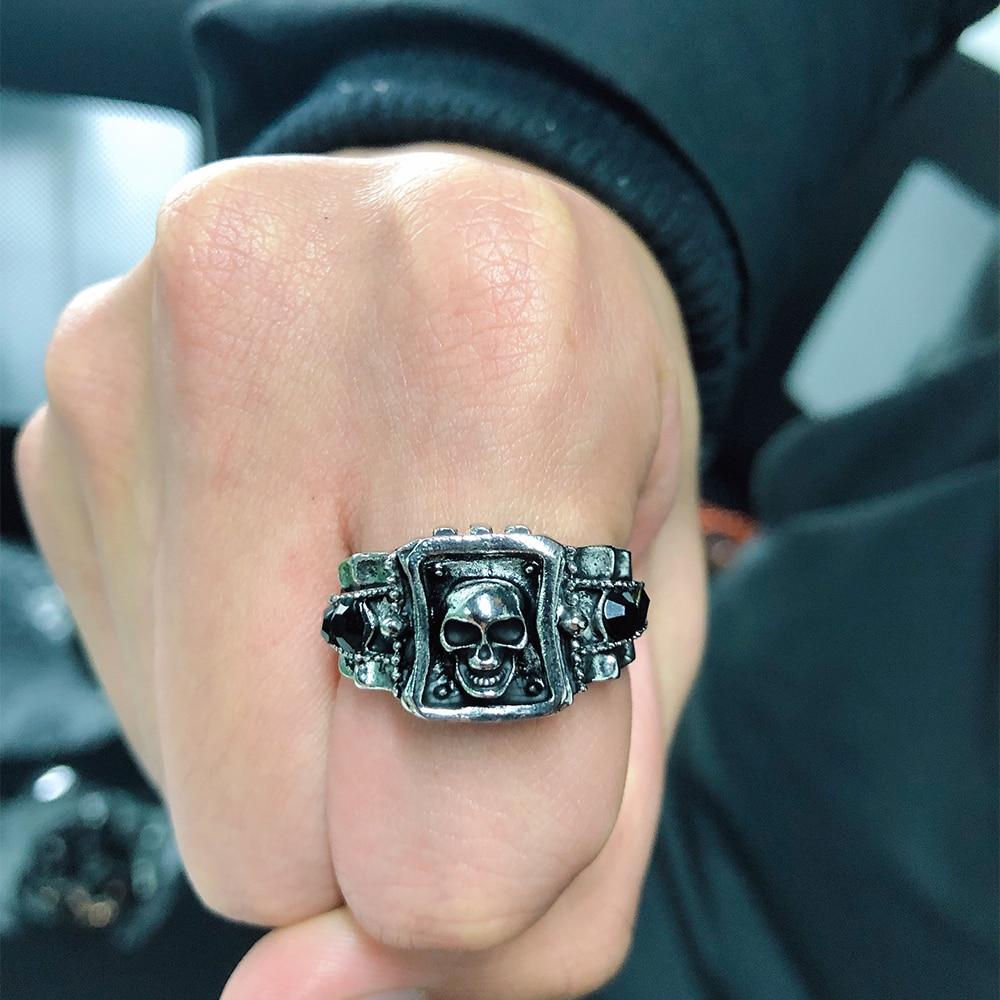 SKULL PUNK STAINLESS STEEL RING