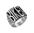 BIKER Letter Speeding Party Men's Punk Ring