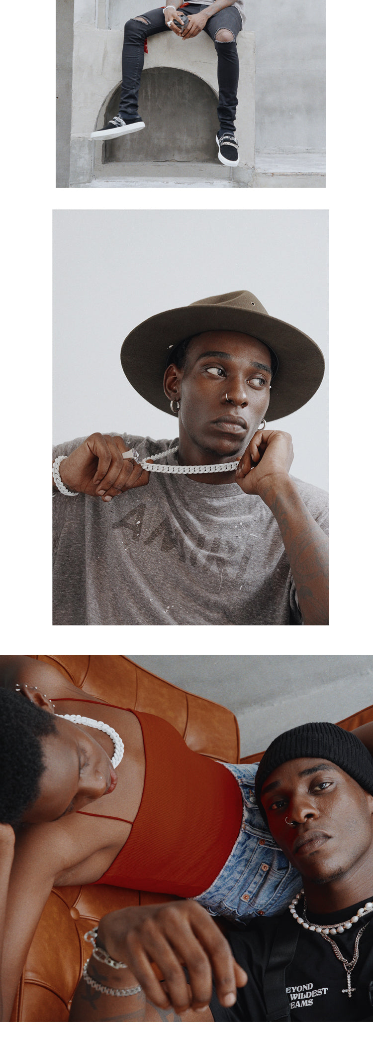 White Cuban Necklace Male Hip Hop Lesbian