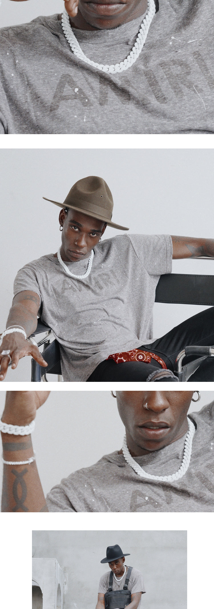 White Cuban Necklace Male Hip Hop Lesbian