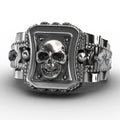 SKULL PUNK STAINLESS STEEL RING