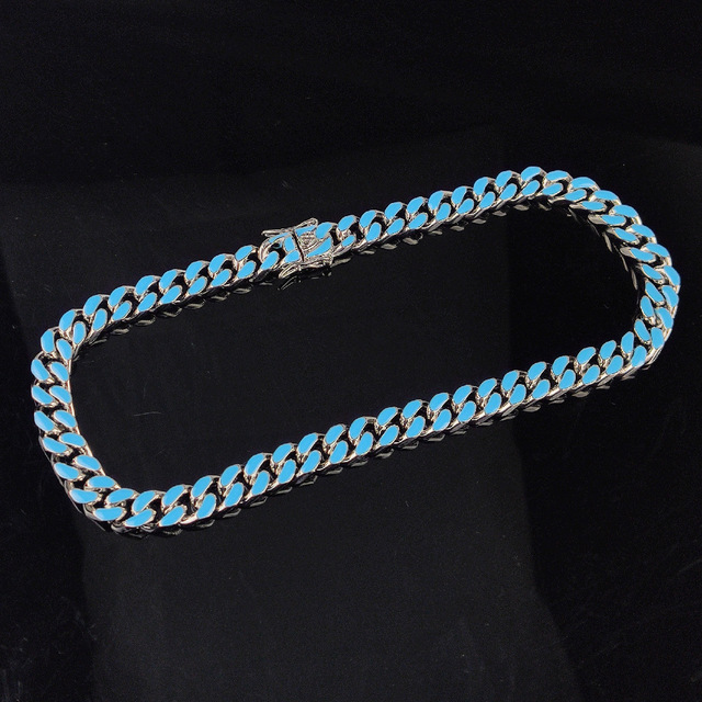 Men's Color Epoxy Hip Hop Cuban Chain