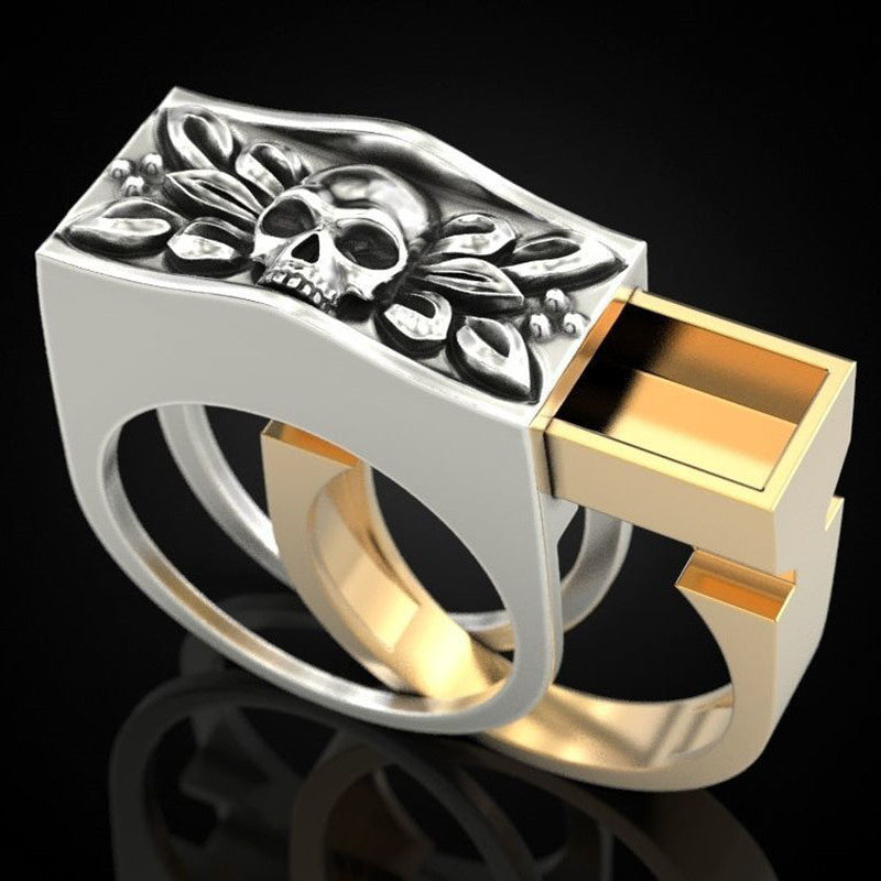 Punk skull ring