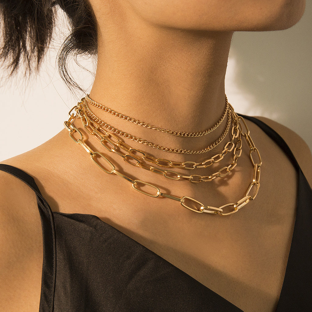 Punk multilayer necklace