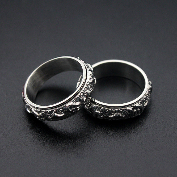Titanium steel ring
