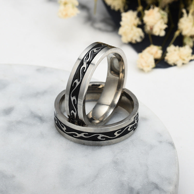 Men's Titanium Steel Vintage Ring
