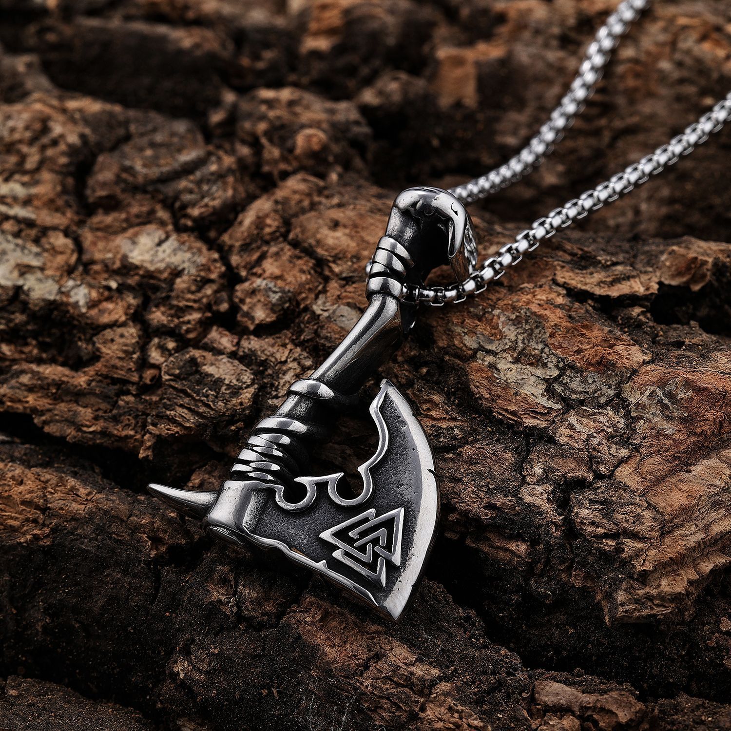 Versatile Trendy Axe-shaped Titanium Steel Pendant