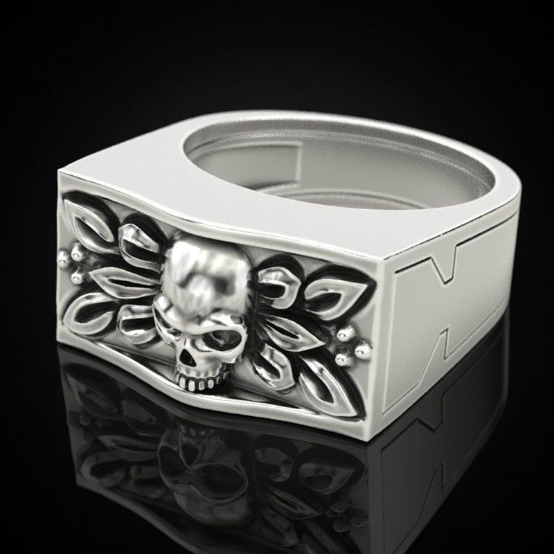 Punk skull ring