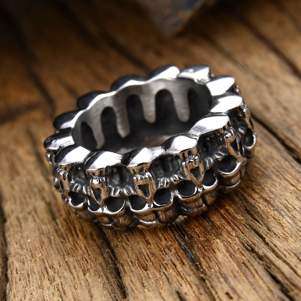 Men's Fashion Personality Punk Skull Shape Ring