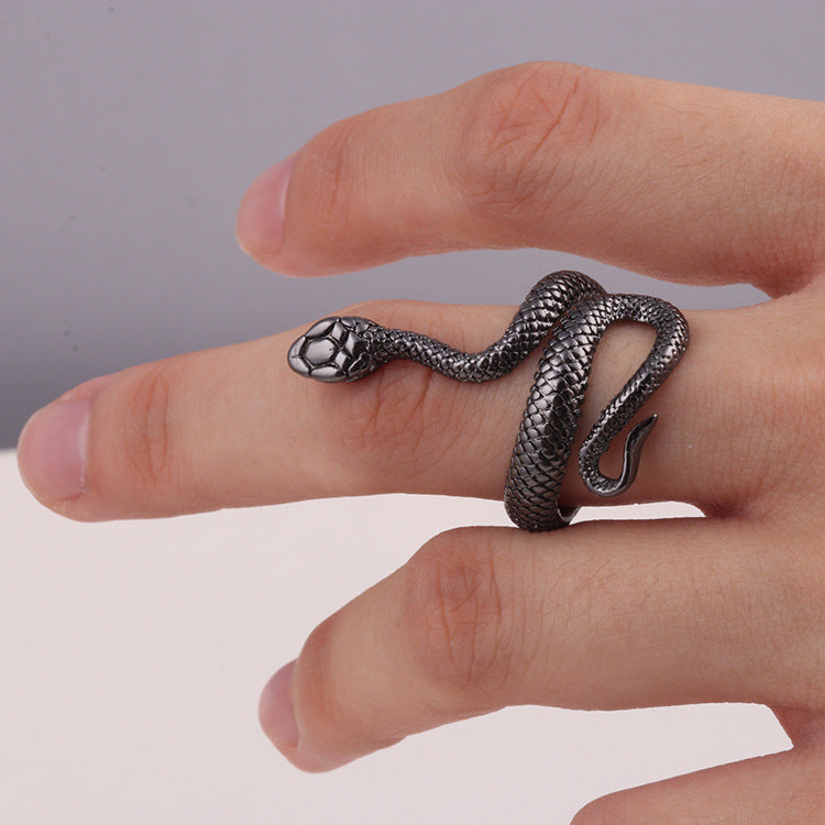 Snake Ring Snake-shaped Punk Style Jewelry