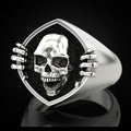 Retro Punk Skull Men's Ring