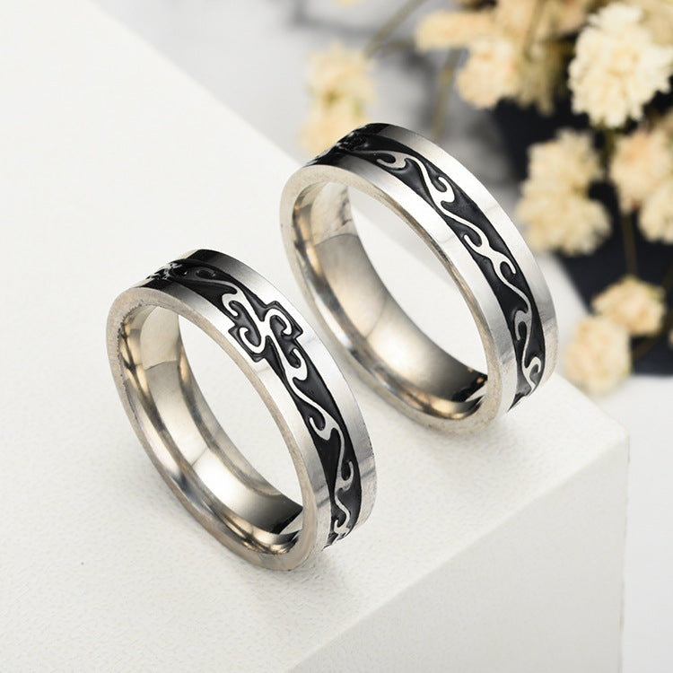 Men's Titanium Steel Vintage Ring