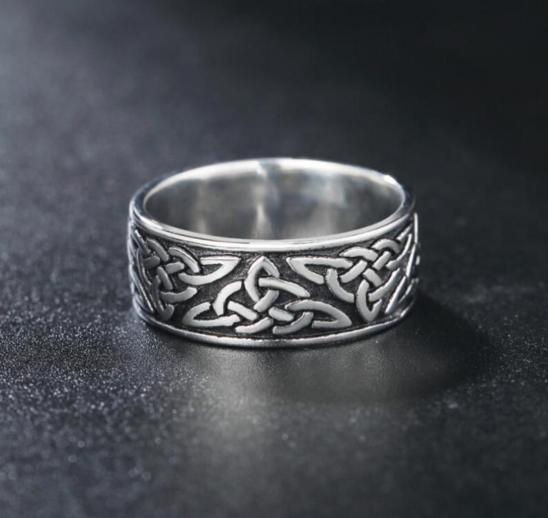 Personalized Retro Punk Rock Titanium Ring