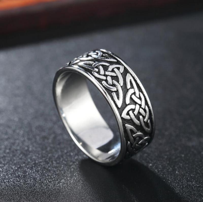 Personalized Retro Punk Rock Titanium Ring