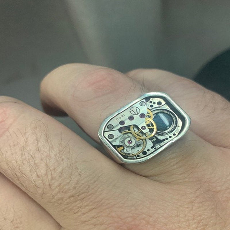 Creative Mechanical Punk Style Men's Ring
