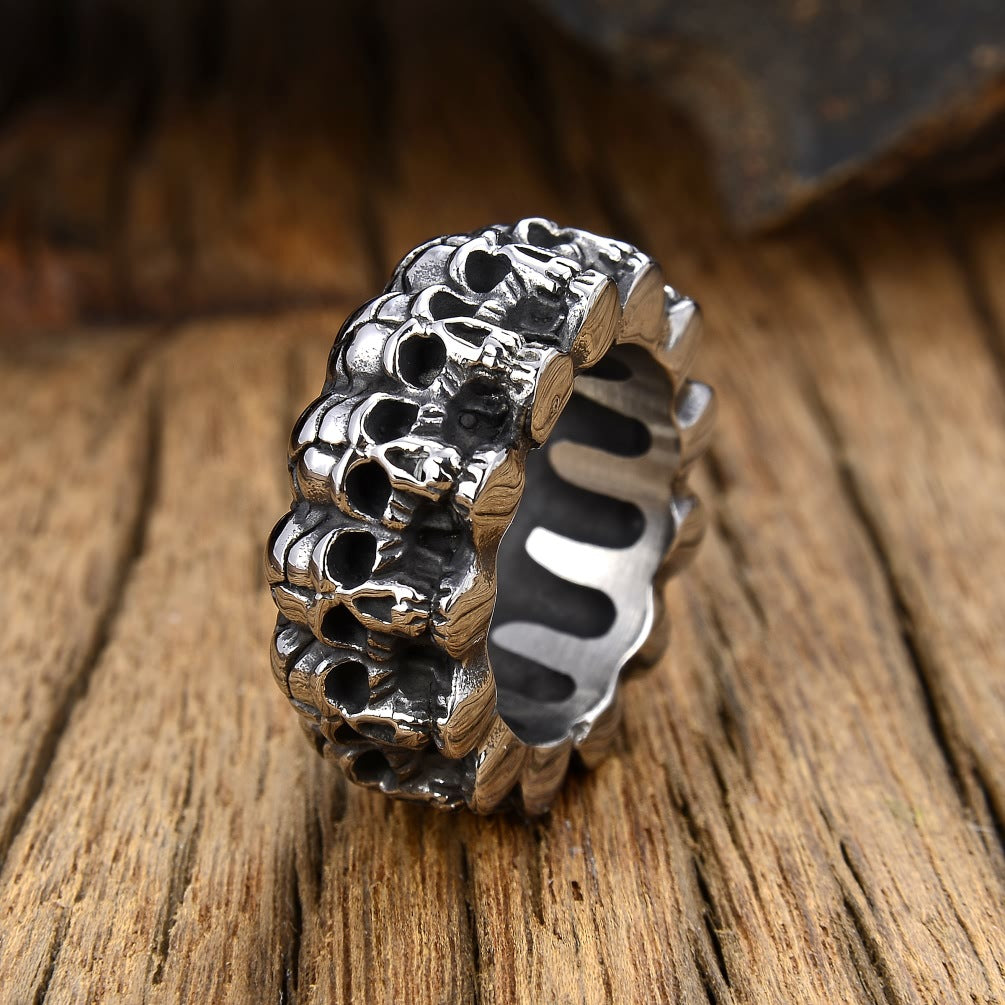 Men's Fashion Personality Punk Skull Shape Ring