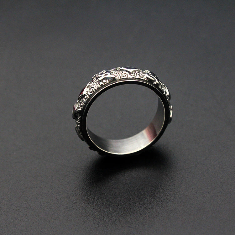 Titanium steel ring
