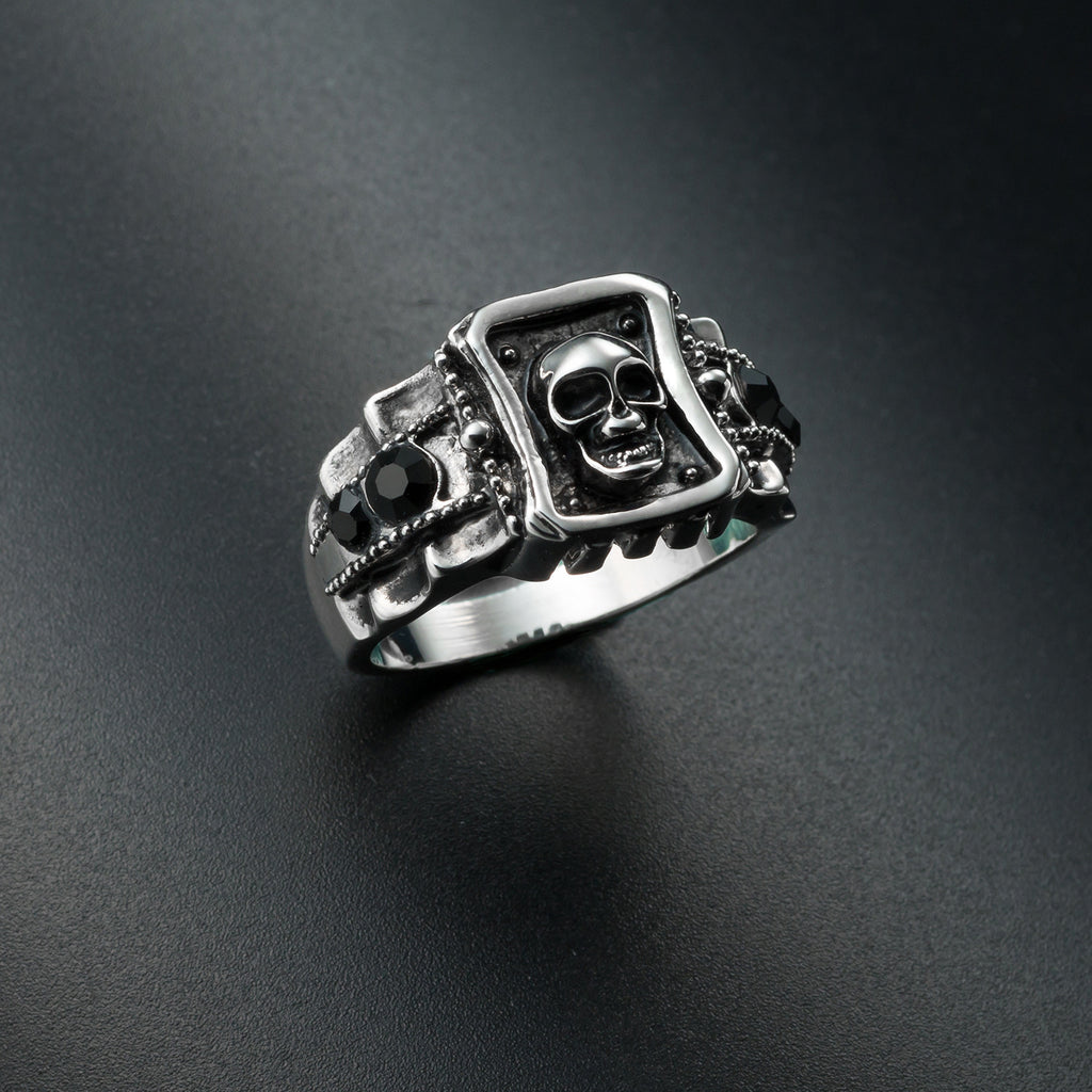 SKULL PUNK STAINLESS STEEL RING