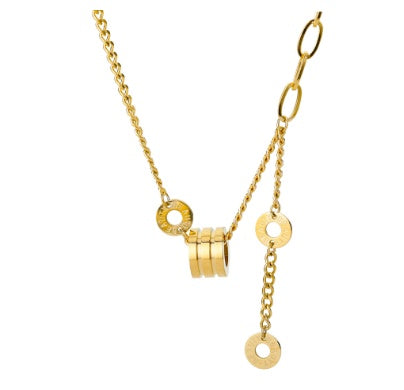 Micro-inset Zircon Small Man Waist Clavicle Chain Women's Accessories