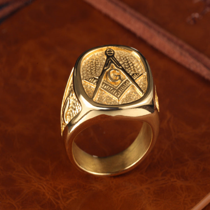 Men's Punk Style Jewelry Eye-catching Ring