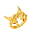 Vintage Punk Style Butterfly Skull Ring