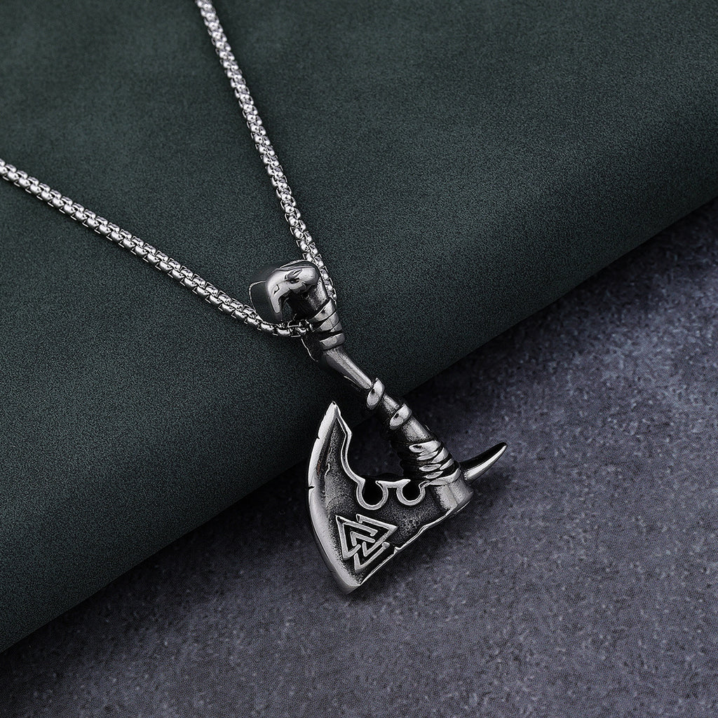 Versatile Trendy Axe-shaped Titanium Steel Pendant